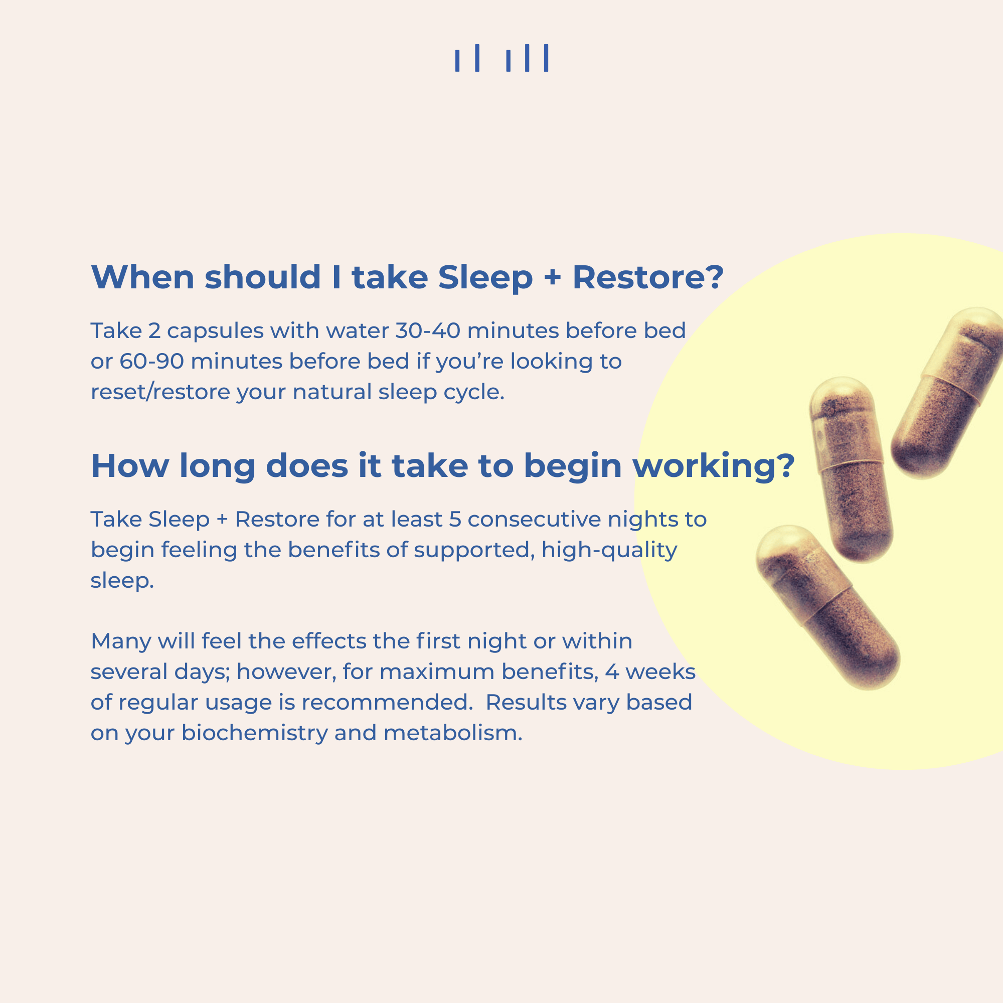 Sleep + Restore